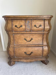 Chest Of Drawers With Curved Wood Design