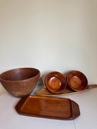9 Pc Wood Kitchenware