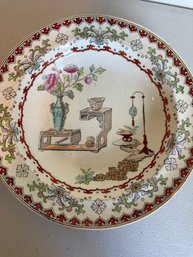 Antique Mid 19th Century Copeland Spode Canton Pattern Ceramic Plate