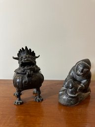 Vintage Chinese Cast Beonze Figures