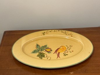 Faience Provengale Vintage Ceramic Flat Dish
