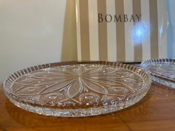 Boom Bay Glass Serving Tray
