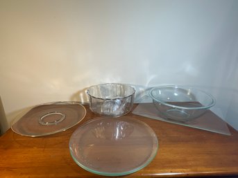 Assorted Glass Serving Bowls/ Plates
