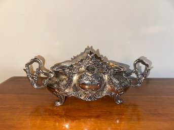 Vintage Godinger Silver Plate Jardiniere Art Nouveau Centerpiece
