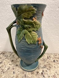 Vintage Roseville Pottery Handled Vase #37