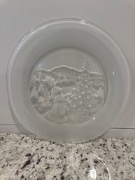 Frosted Holiday Plate