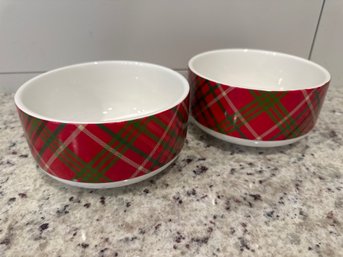 Set Of 2 Holiday Time Bowls