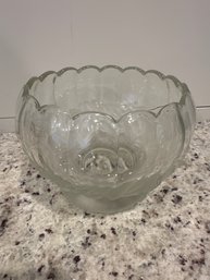 Frosted Grape Pedestal Bowl