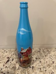 Painted Glass Rooster Bottle