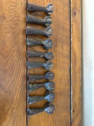 Cast Iron Glass Ball Claw Feet - Piano Stool Bench