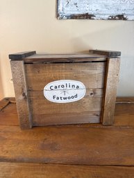 Wood Storage Chest