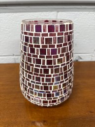 Red Mosaic Vase