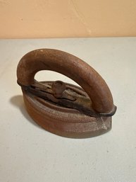 Bless And Drake Sad Iron With Wood Handle