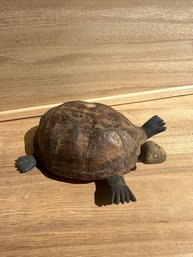 Hand-carved Wooden Turtle Figurine