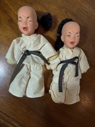 Vintage 1980s Dolls Are Identified As 'Karate Club' Or 'Kung Fu' Dolls Manufactured By El Greco