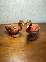Vintage Brown Duck Figurines
