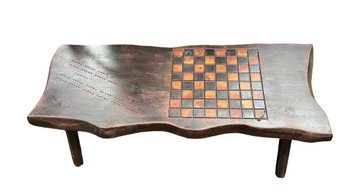 Vintage Rustic Live Edge Coffee Table