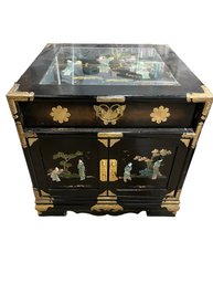 Vintage Chinese Black Lacquer Cabinet