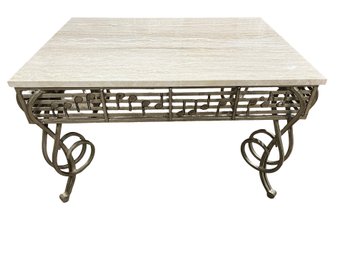 Unique Table Features A Base Crafted With Musical Motifs