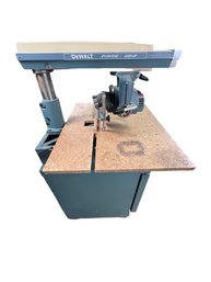 Vintage DeWalt Black & Decker Power Shop Radial Arm Saw Model R1360 Type A W Cabinet Stand
