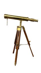 Nautical Brass Tabletop Decorative Telescope