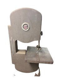 Vintage Darra James Scroll Band Saw W Original GE Explosion Proof Motor Cast Iron Industrial Saw