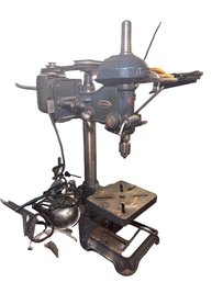 Vintage Craftsman 101.03581 Bench Drill Press Belt Drive Cast Iron Table Top Sears USA