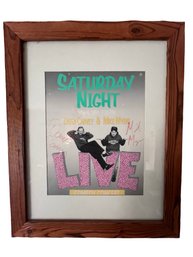 Framed Commemorative Print From A Saturday Night Live - SIGNED