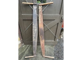 Pair Of 2 Person Cross Saws