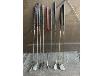 Vintage Golf Clubs  Lot Of 9