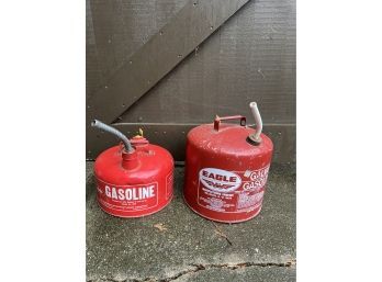Pair Of Vintage Gasoline Containers