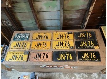 Vintage License Plate Lot