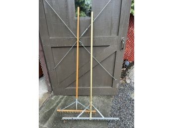 Pair Of Landscape Rakes