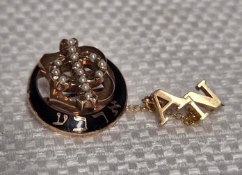 Vintage 10k Gamma Phi Beta Sorority Pin