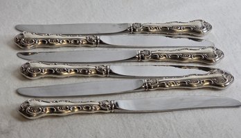 'Strasbourg' Gorham Sterling Silver Dinner Knives (6)