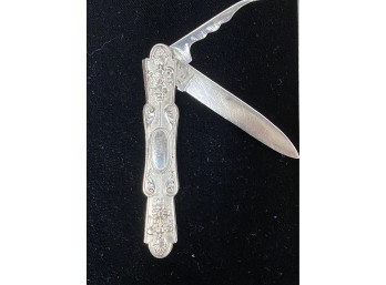 Sterling Silver Monogramed Pocket Knife