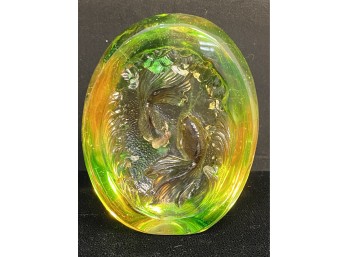 Liuligongfang Chinese Glass - Fish - Collection Certificate Included - NIB