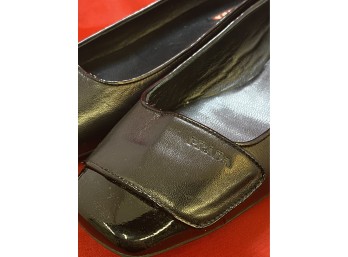 Prada Black Leather Flats
