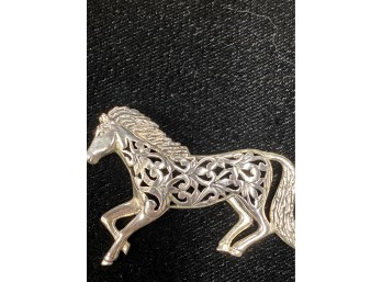 Sterling Silver Horse Pin