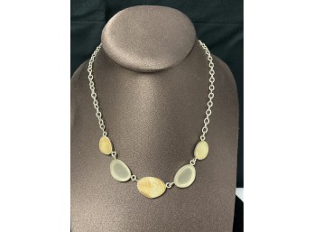 Jessica Lee Designs - Sterling, Shell And Seaglass Necklace