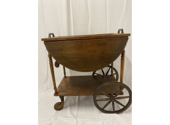 Rolling Antique Vintage Tea Table