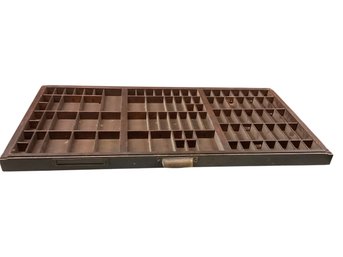 Antique Hamilton Co Printer's Drawer Letterpress Type Tray Shadowbox