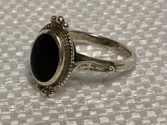 Sterling Silver Black Onyx Ring