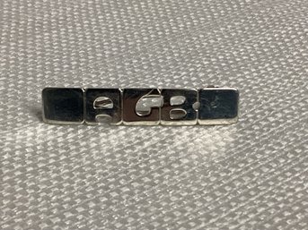 Lenore Doskow Vintage Sterling Silver Tie Clip