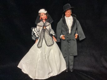 1994 Barbie As Scarlett O'Hara & Ken As Rhett Butler