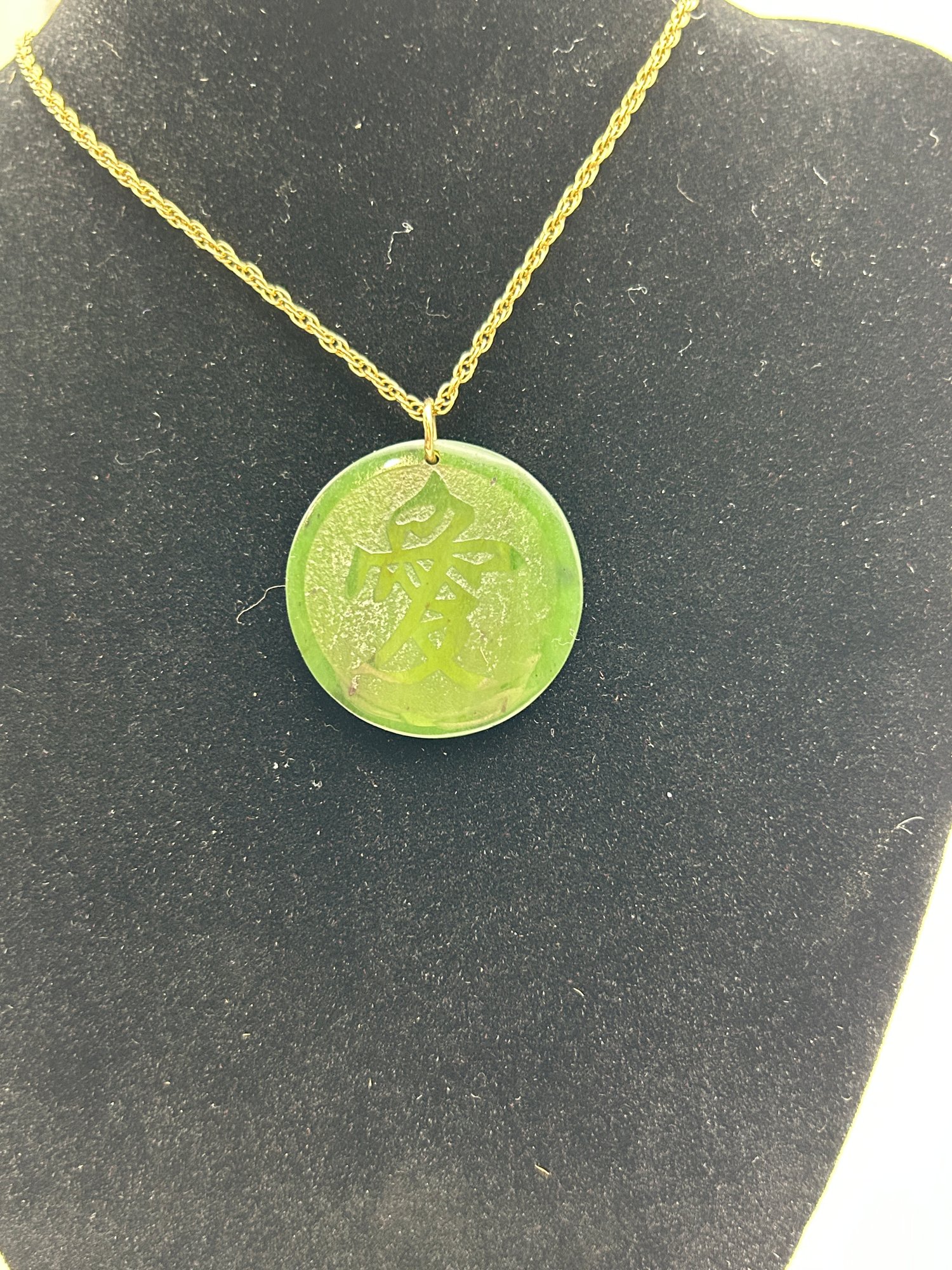 Gold Necklace Chinese Jade Circle Pendant Meaning Meaning Of