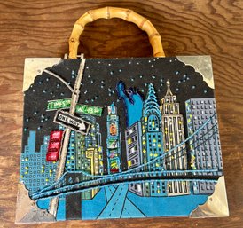 NYC Beaded Cigar Box Purse