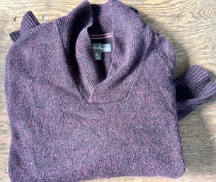 Men's Eddie Bauer 2XL Cranberry Red Cotton Sweater - Pre-Owned