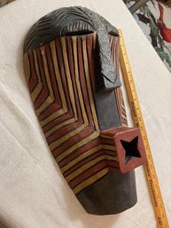 African Hand Carved Wooden Mask