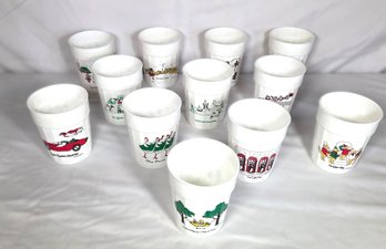 Complete Set The Original Graffi Cup 12 Days Of Christmas